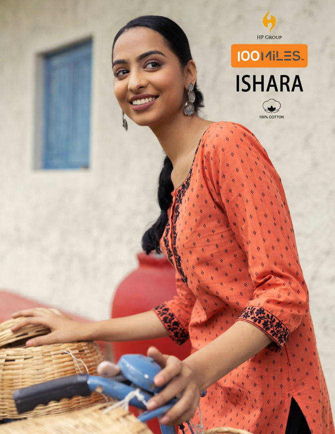 Ishara By 100 Miles Cotton Printed Kurtis Catalog